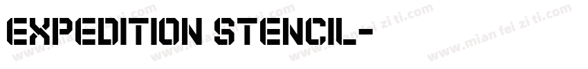 Expedition Stencil字体转换